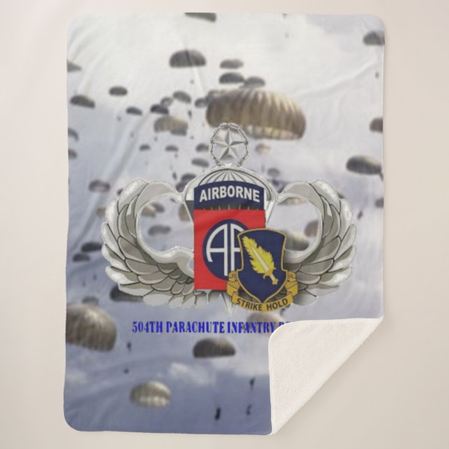 504th PIR Sherpa Blanket (Front)