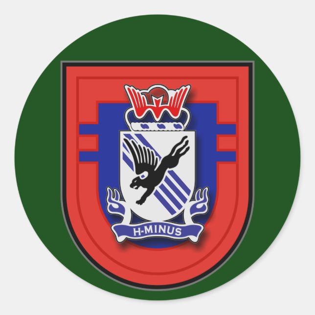 505th Infantry Regiment - 2d Battalion flash Classic Round Sticker (Front)
