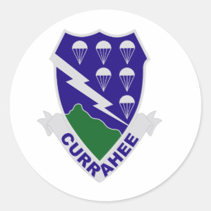 506th Infantry Regiment Classic Round Sticker