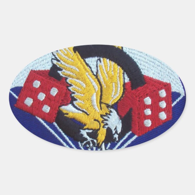 506th Parachute Infantry Regiment Oval Sticker (Front)