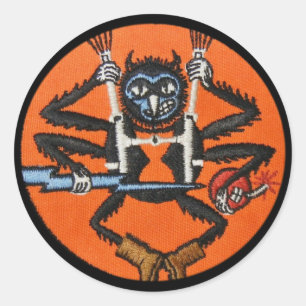 507th PIR Classic Round Sticker
