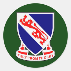 508th Infantry Regiment (Airborne) DUI Classic Round Sticker