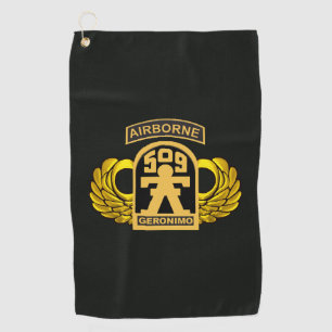 509th Parachute Infantry Regiment GERONIMO Golf Towel