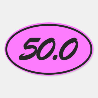 50.0 OVAL STICKER