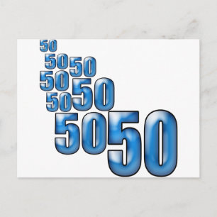 50 50 50 POSTCARD