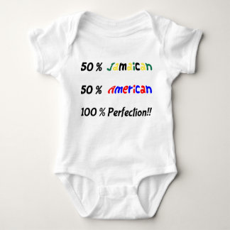 50/50 Jamaican and American mix Baby vest Baby Bodysuit