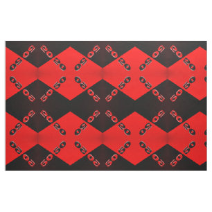 50/50 Red/Black Fabric