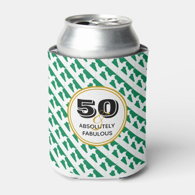 50 Absolutely Fabulous  NIGERIA NAIJA Monogram Can Cooler (Can Front)