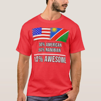 50 American 50 Namibian 100 Awesome Gift for Namib T-Shirt