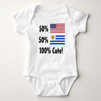50% American 50% Uruguayan 100% Cute Baby Bodysuit