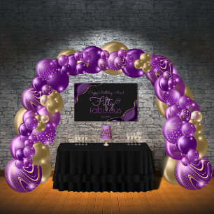 50 and Fabulous 50th Birthday Banner