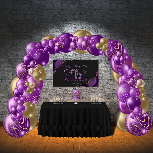 50 and Fabulous 50th Birthday Banner (Creator Uploaded)