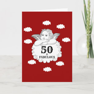 50 and Fabulous 50th Birthday celebration Card