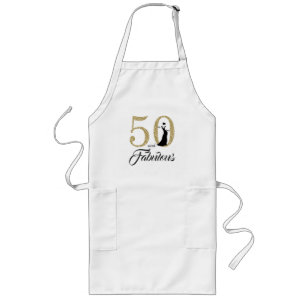 50 and Fabulous 50th Birthday Gift Apron