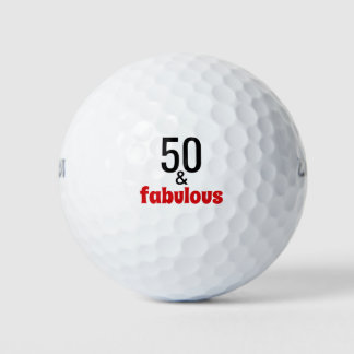 50 and Fabulous | 50th Birthday Golf Balls