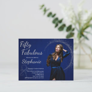 50 and Fabulous 50th Birthday Party Postcard