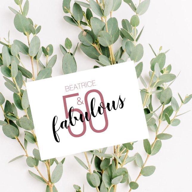 50 and Fabulous 50th Birthday Rose Gold (Creator Uploaded)