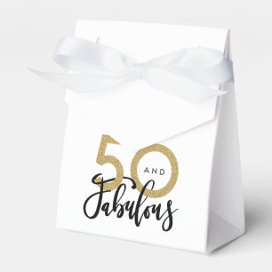 50 and fabulous birthday  favour box