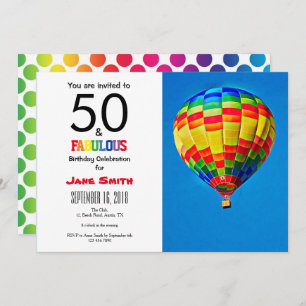 50 and Fabulous Birthday Invitation