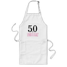 50 and Fabulous Birthday Party Apron