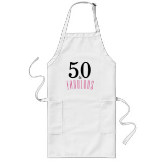 50 and Fabulous Birthday Party Apron
