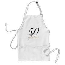 50 and Fabulous Birthday Party Apron