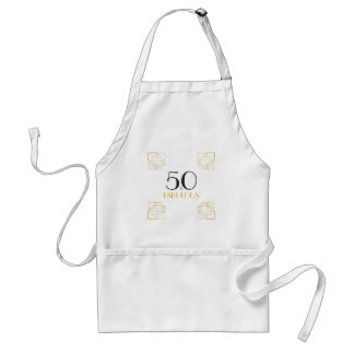 50 and Fabulous Birthday Party Art Deco Standard Apron