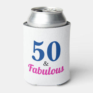 50 and Fabulous Birthday Party Can Cooler