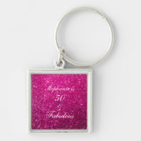 50 And Fabulous Birthday Pink Purple Glitter Cute