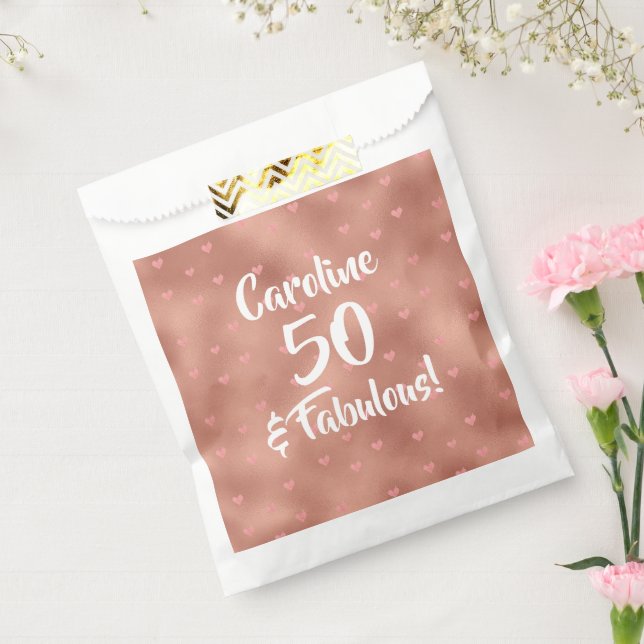 50 and Fabulous Custom Birthday Favour Bag (Sealed)