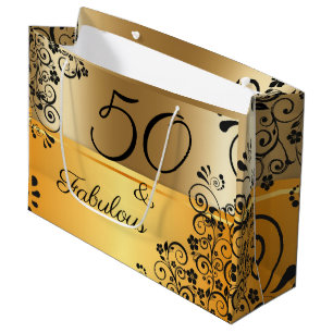 50 and Fabulous Elegant Large Gift Bag