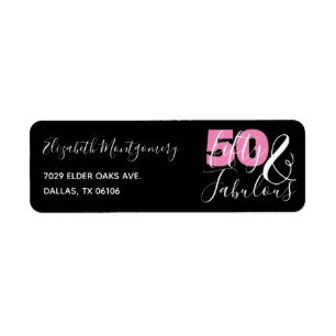 50 And Fabulous Elegant Return Address Label