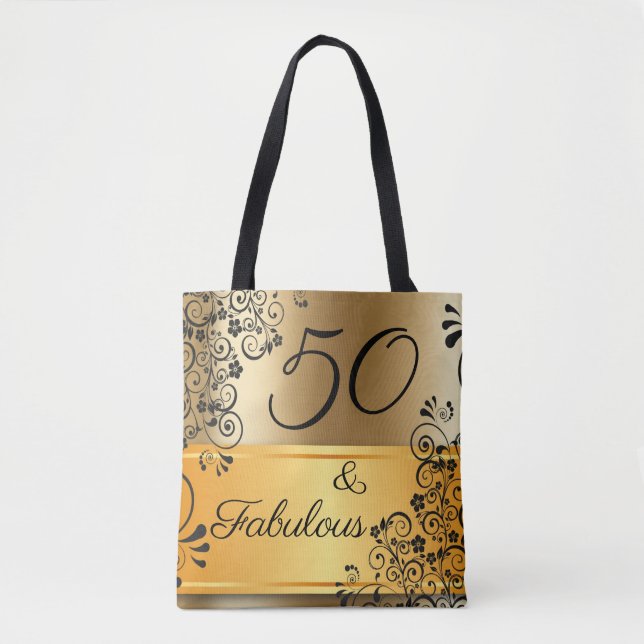 50 and Fabulous Elegant Tote Bag (Front)