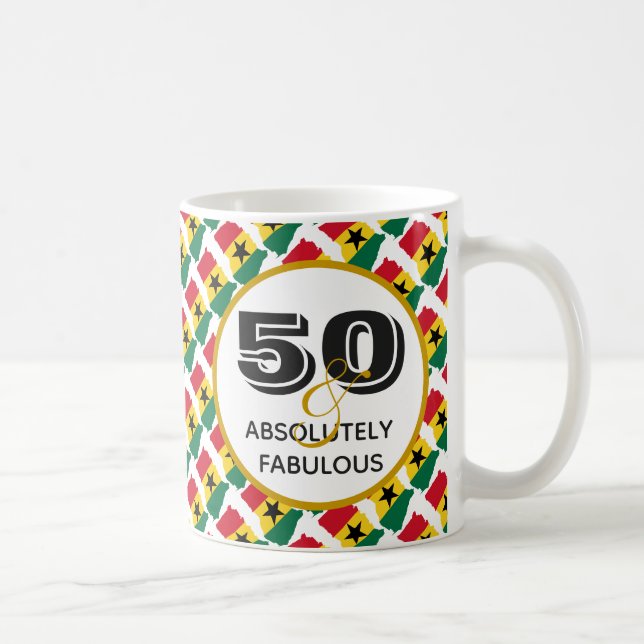 50 and Fabulous GHANA Coffee Mug (Right)