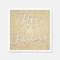 50 and Fabulous Luxury Gold Glitter