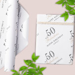 50 and Fabulous Modern Woman 50th Birthday Wrapping Paper<br><div class="desc">50 and Fabulous Modern Woman 50th Birthday Wrapping Paper. Personalise it with your name and make your own personal birthday gift wrapping paper. It`s great for a woman`s birthday.</div>
