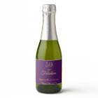 50 and fabulous on stylish purple with name date