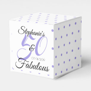50 and Fabulous Personalised Birthday Party Favour Box
