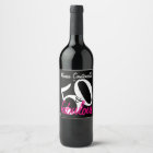 50 and Fabulous Personalised Name Wine Label