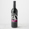 50 and Fabulous Personalised Name Wine Label