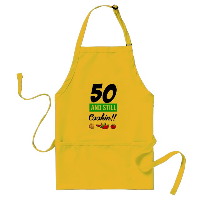 50 And Still Cookin Standard Apron (Front)