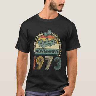 50 Awesome Since November 1973 50Th T-Shirt
