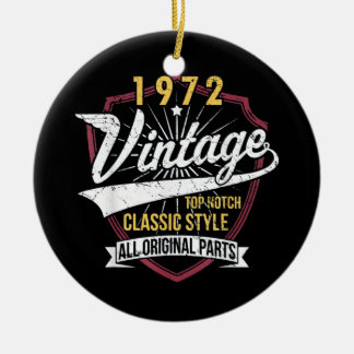 50 Birthday 1972 Limited Edition Ceramic Ornament