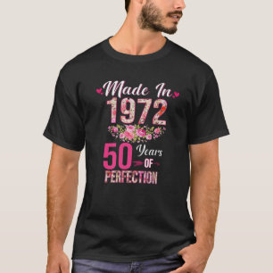 50 Birthday Decoration Women Best Of 1972 Bday 50T T-Shirt