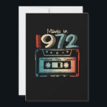 50 Birthday Gifts Year Old Made in 1972 Cassette Save The Date<br><div class="desc">Made in 1972 retro cassette tape is great birthday gifts idea for men women,  celebrate 50th birthday for your friends,  family with this. Get the 1972 50th birthday apparel makes for your dad,  mum,  brother,  sister,  husband,  wife,  girlfriend,  boyfriend</div>