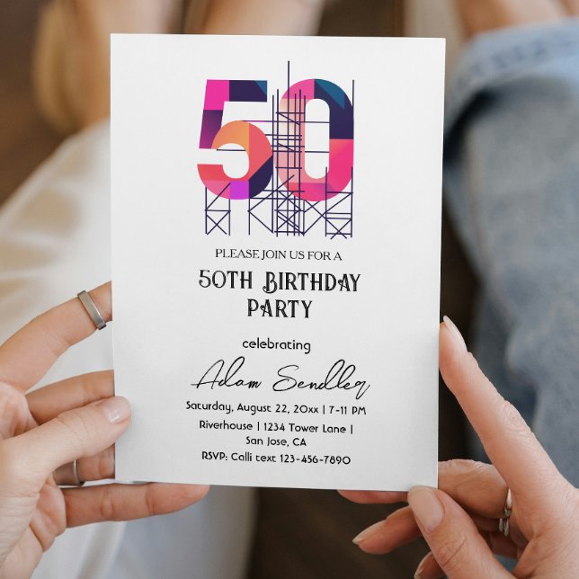 50 birthday party invitation (Creator Uploaded)