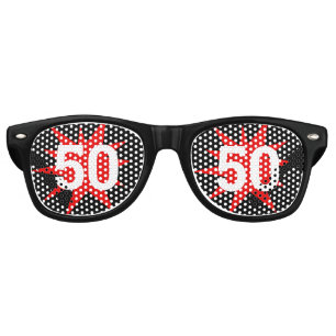 50 Birthday retro Shades / Fun Party Sunglasses