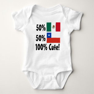 50% Chilean 50% Mexican 100% Cute Baby Bodysuit