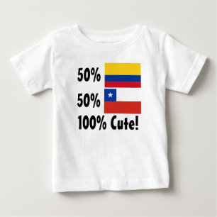 50% Colombian 50% Chilean 100% Cute Baby T-Shirt