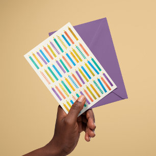 50 Colourful Candles Birthday Card